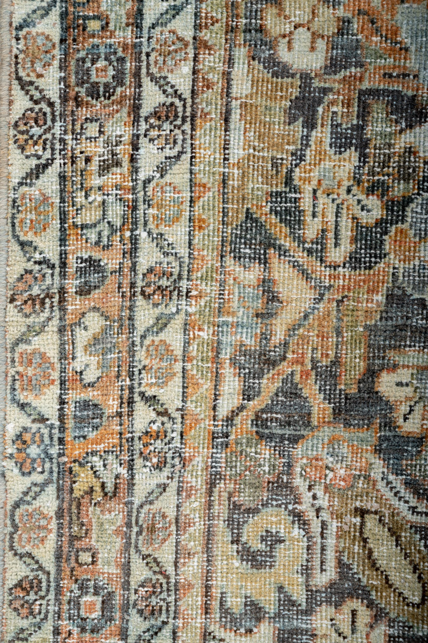 Vintage Distressed  Malayer Runner 395x100cm