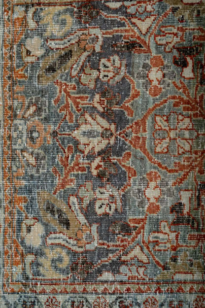 Vintage Distressed  Malayer Runner 395x100cm