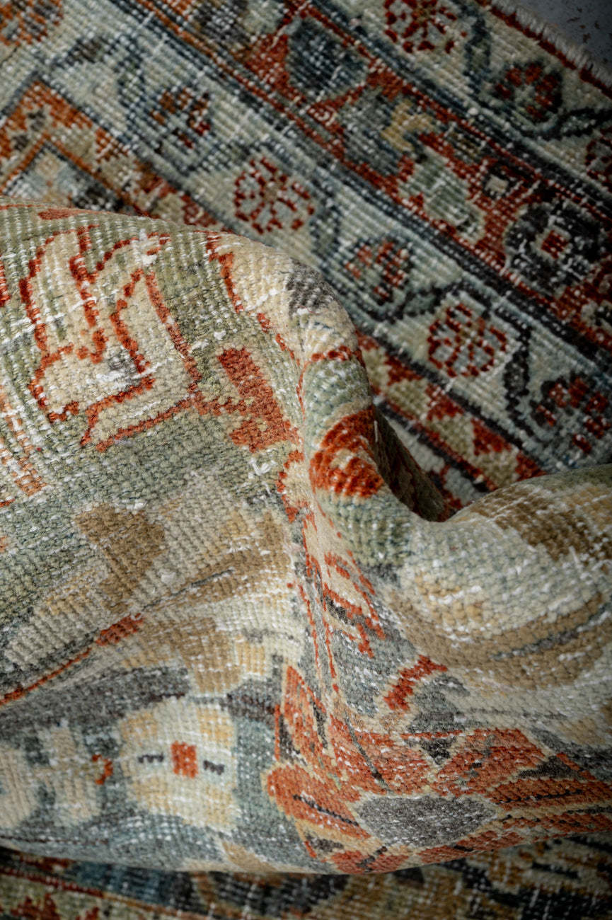 Vintage Distressed  Malayer Runner 395x100cm