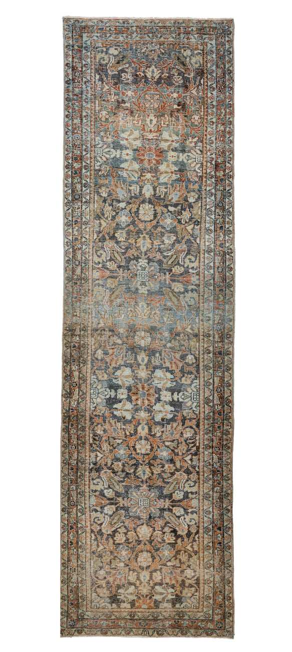 Vintage Distressed  Malayer Runner 395x100cm
