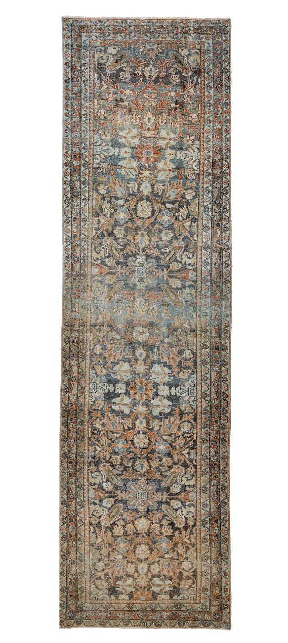 Vintage Distressed  Malayer Runner 395x100cm