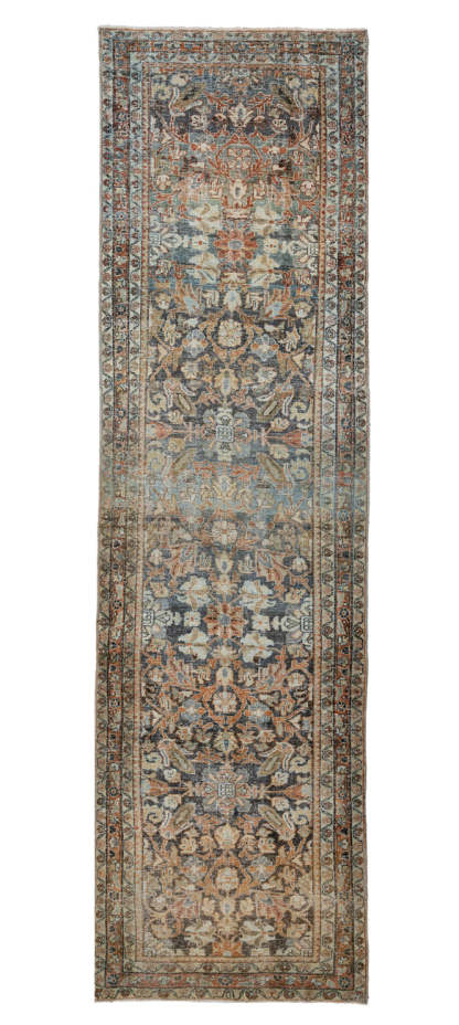 Vintage Distressed  Malayer Runner 395x100cm