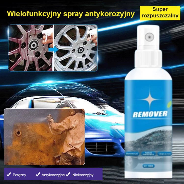 (Usuń każdy rodzaj rdzy w pięć minut) Wysoce wydajny spray do usuwania rdzy