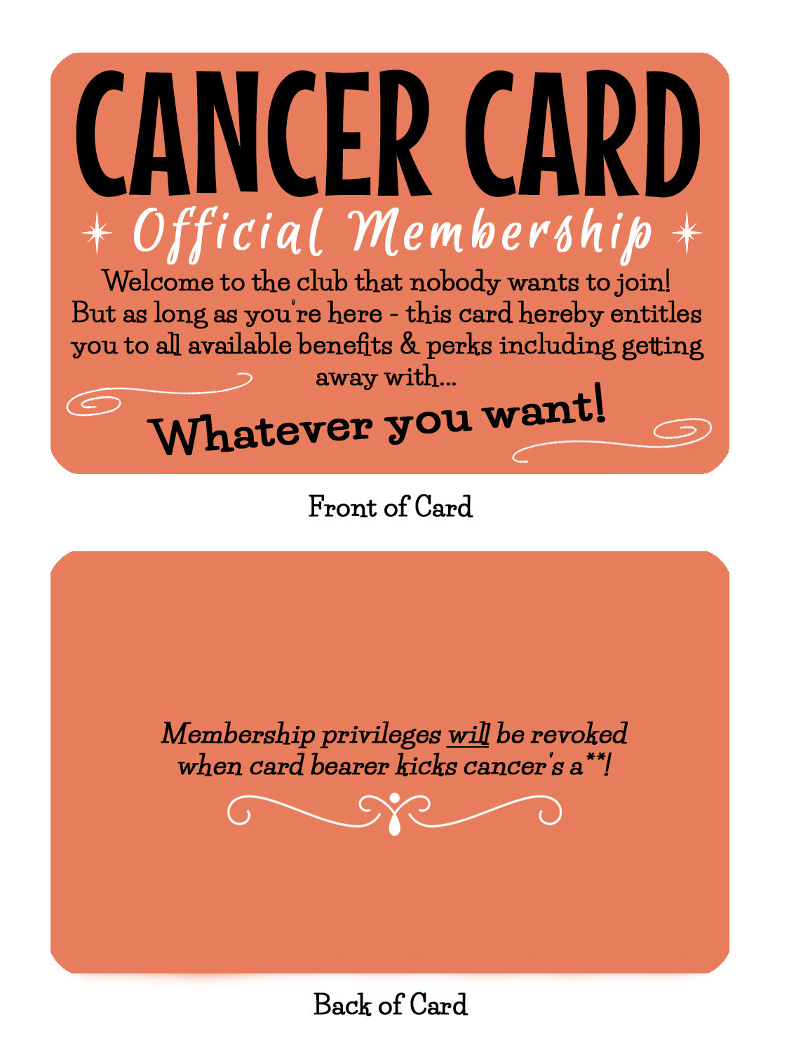 Black Friday 70% Off Sale-❤️Funny Cancer Card🎁