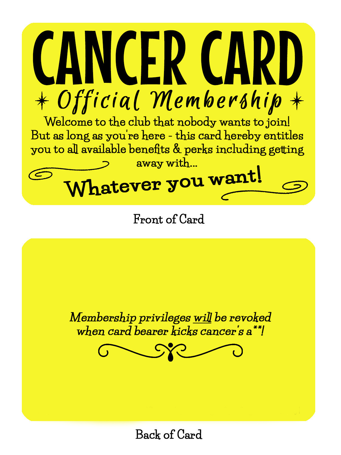 Black Friday 70% Off Sale-❤️Funny Cancer Card🎁