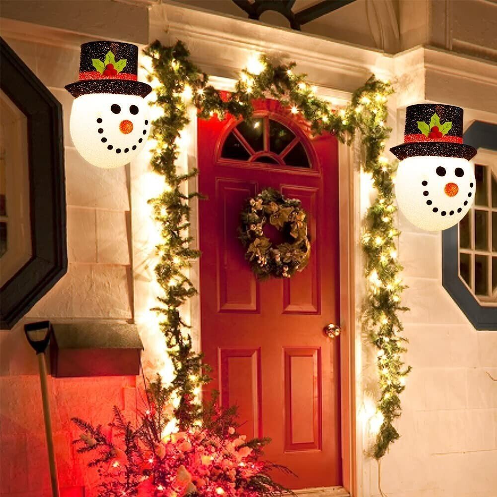 ⛄Snowman Porch Light Covers