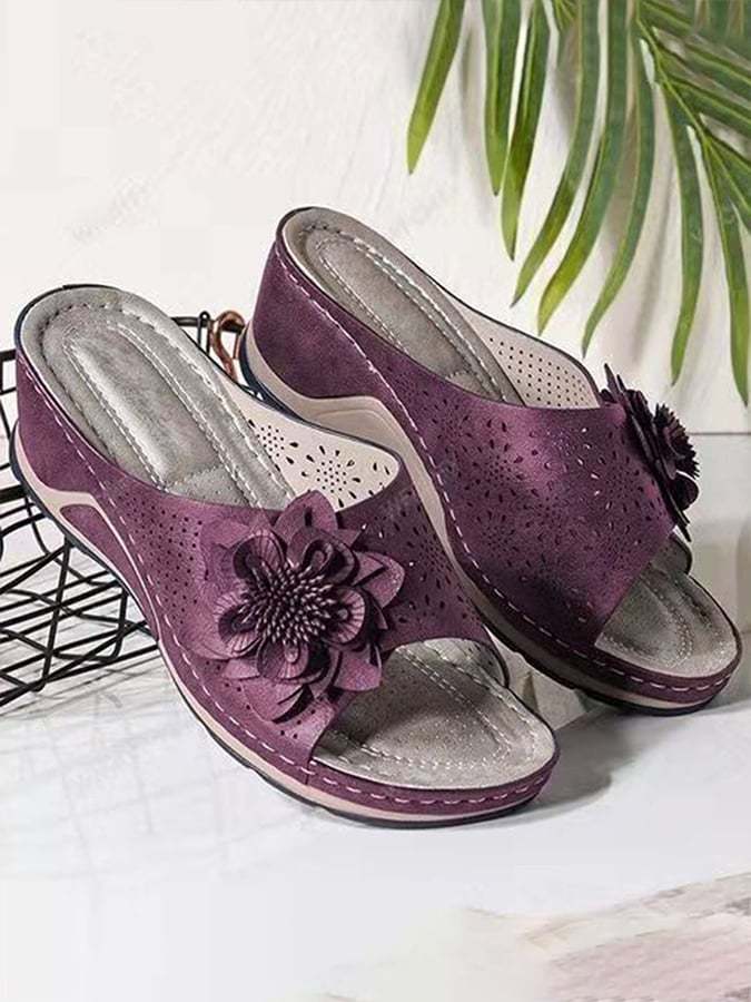 ✝️Buy 3 Get 10% Off✝️Women's Flower Hollow Fish Mouth Slippers