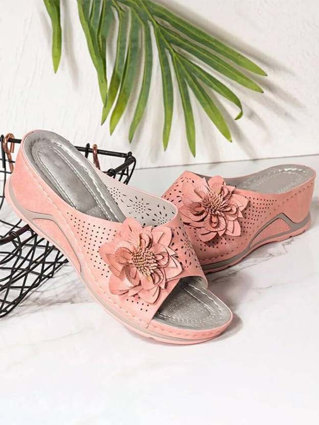 ✝️Buy 3 Get 10% Off✝️Women's Flower Hollow Fish Mouth Slippers