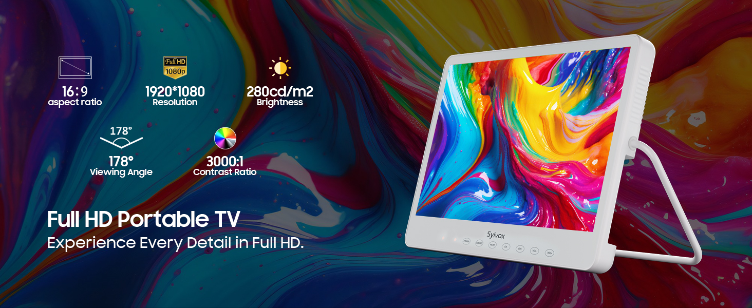 portable tv,handheld tv,rechargeable tv,small smart tv,battery powered tv