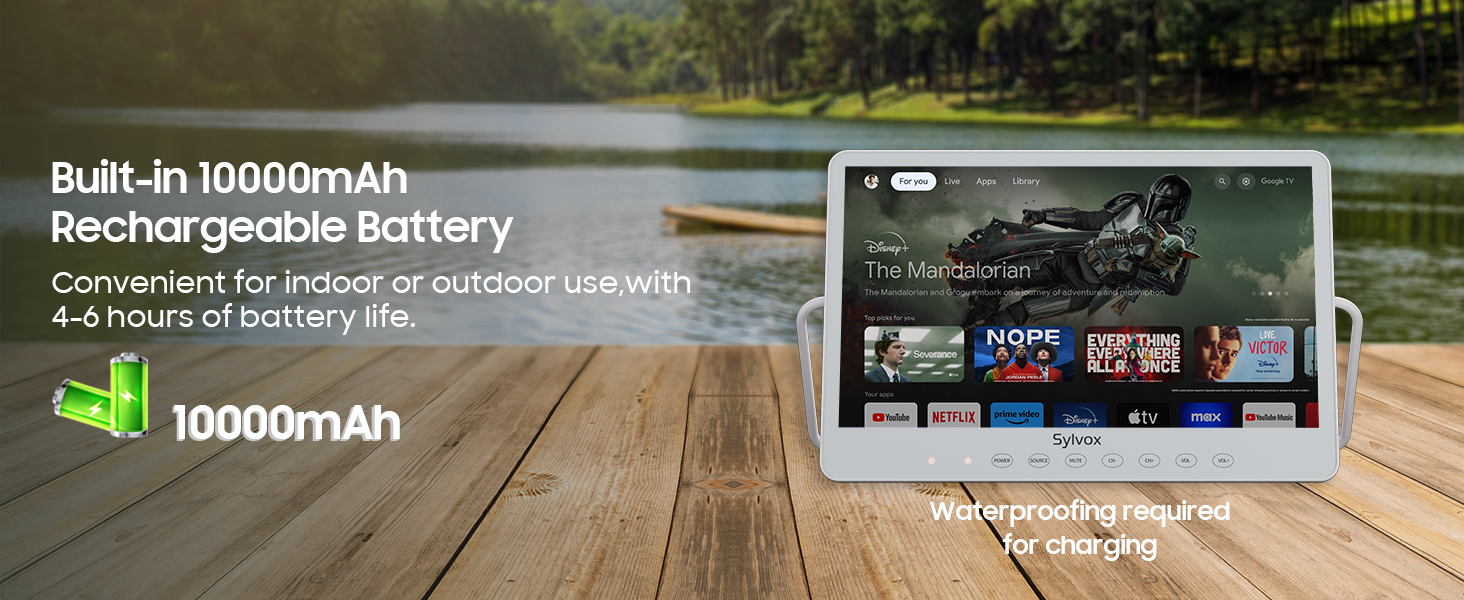 portable tv,handheld tv,rechargeable tv,small smart tv,battery powered tv