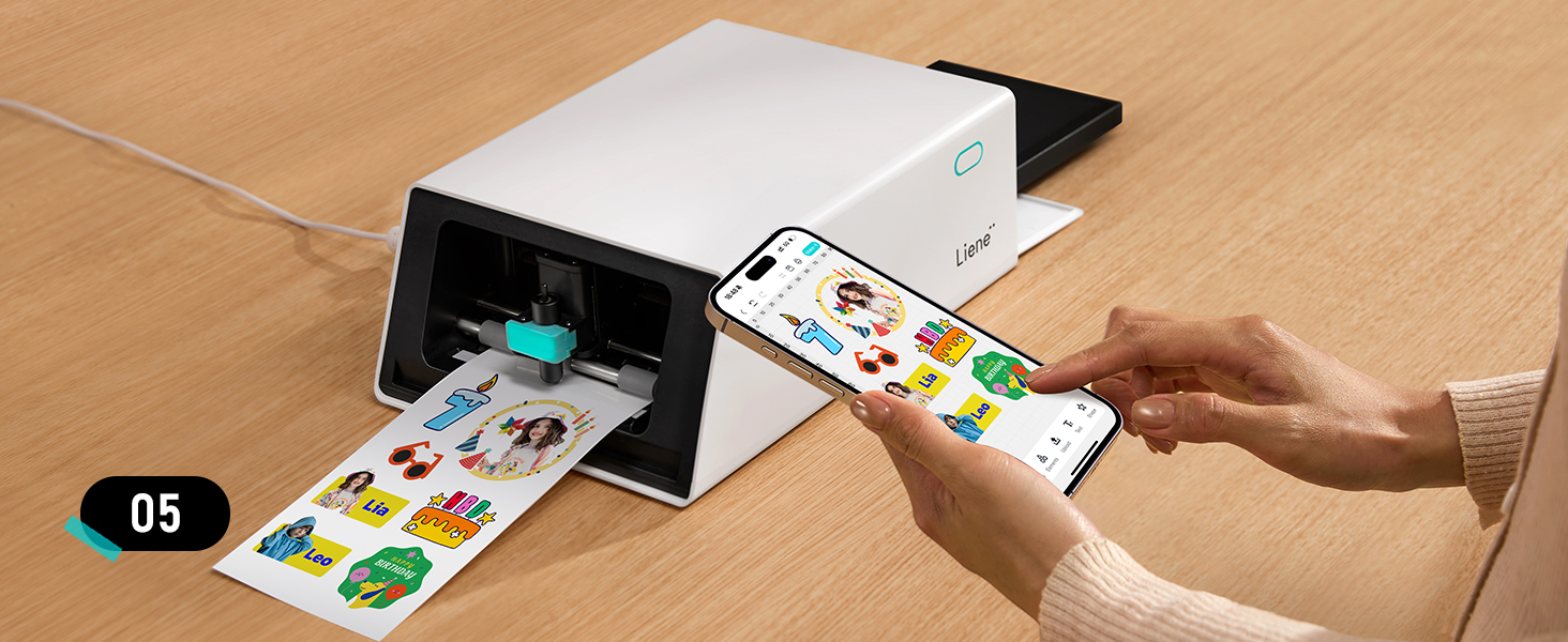Liene PixCut S1 Photo Sticker Printer Cutting Machine  All in One Sticker Maker Machine