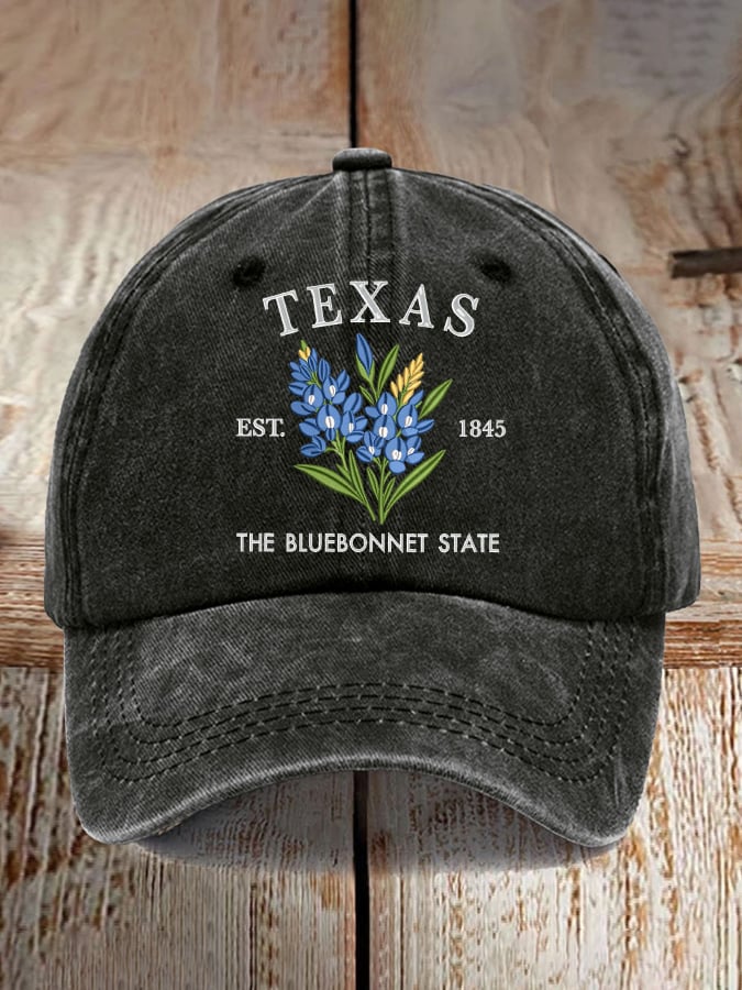 Retro Texas Strong Print Baseball Cap