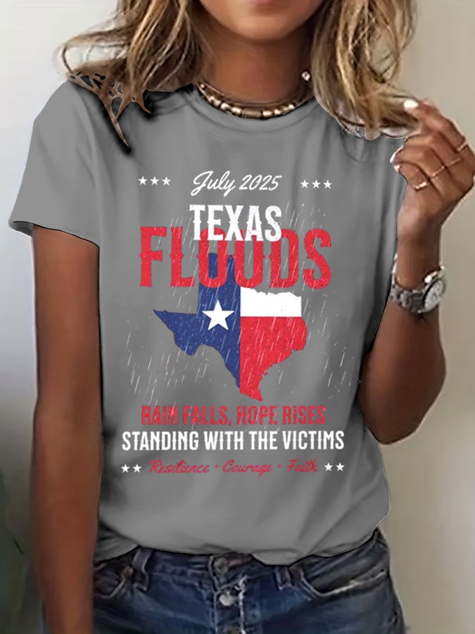 Women's Kerr County Strong  Print Casual T-Shirt