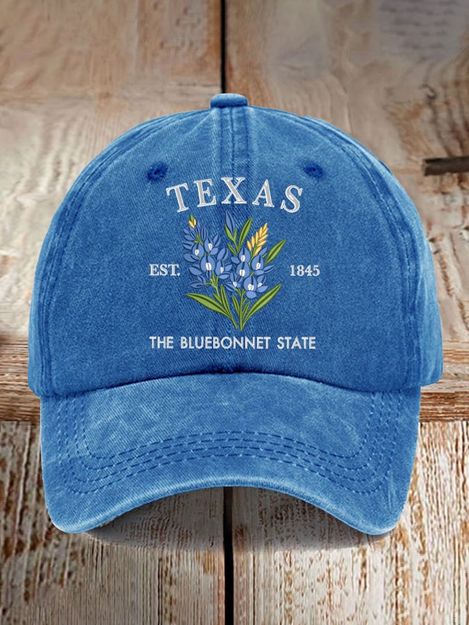Retro Texas Strong Print Baseball Cap