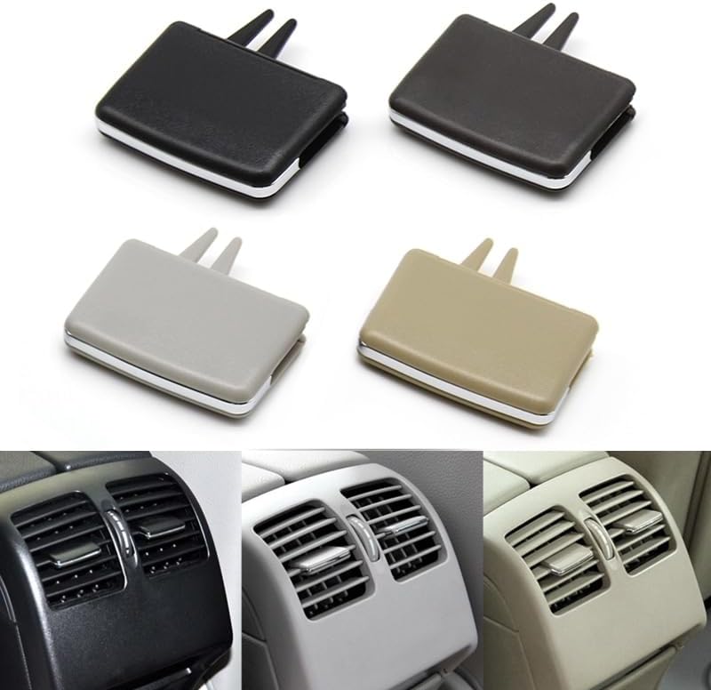 Car Rear Air Conditioning AC Vent Outlet Tab Clip Compatible With Mercedes Benz W204 C X204 GLK 180 200 220 250 300 W212 W207 E Class (Color : Beige 1PC)