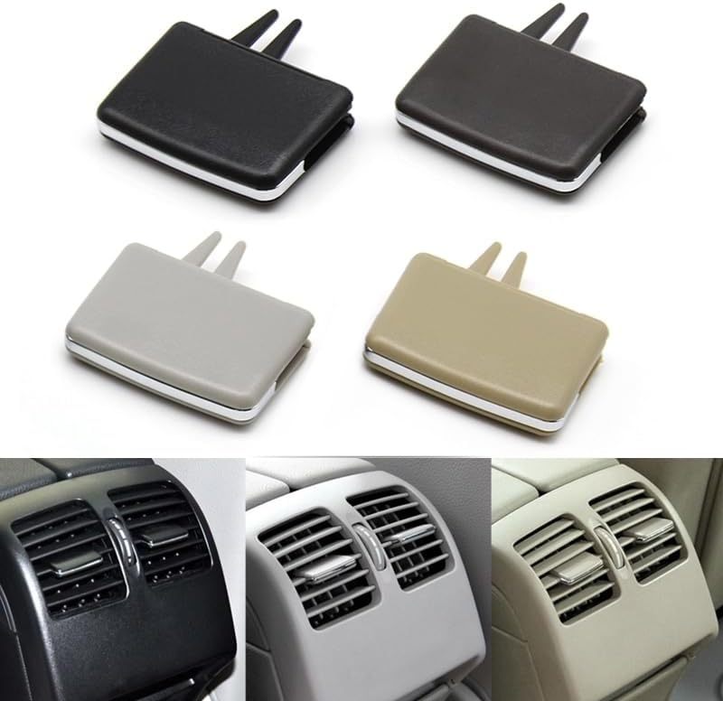Car Rear Air Conditioning AC Vent Outlet Tab Clip Compatible With Mercedes Benz W204 C X204 GLK 180 200 220 250 300 W212 W207 E Class (Color : Beige 1PC)