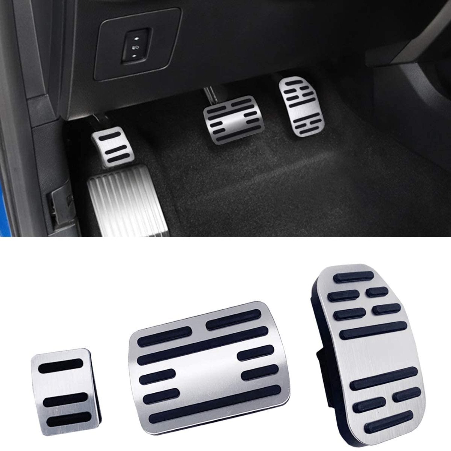 For Ford Gas Pedal and Brake Pedal Covers - F150 2015-2018 3pcs | YDSSTORE