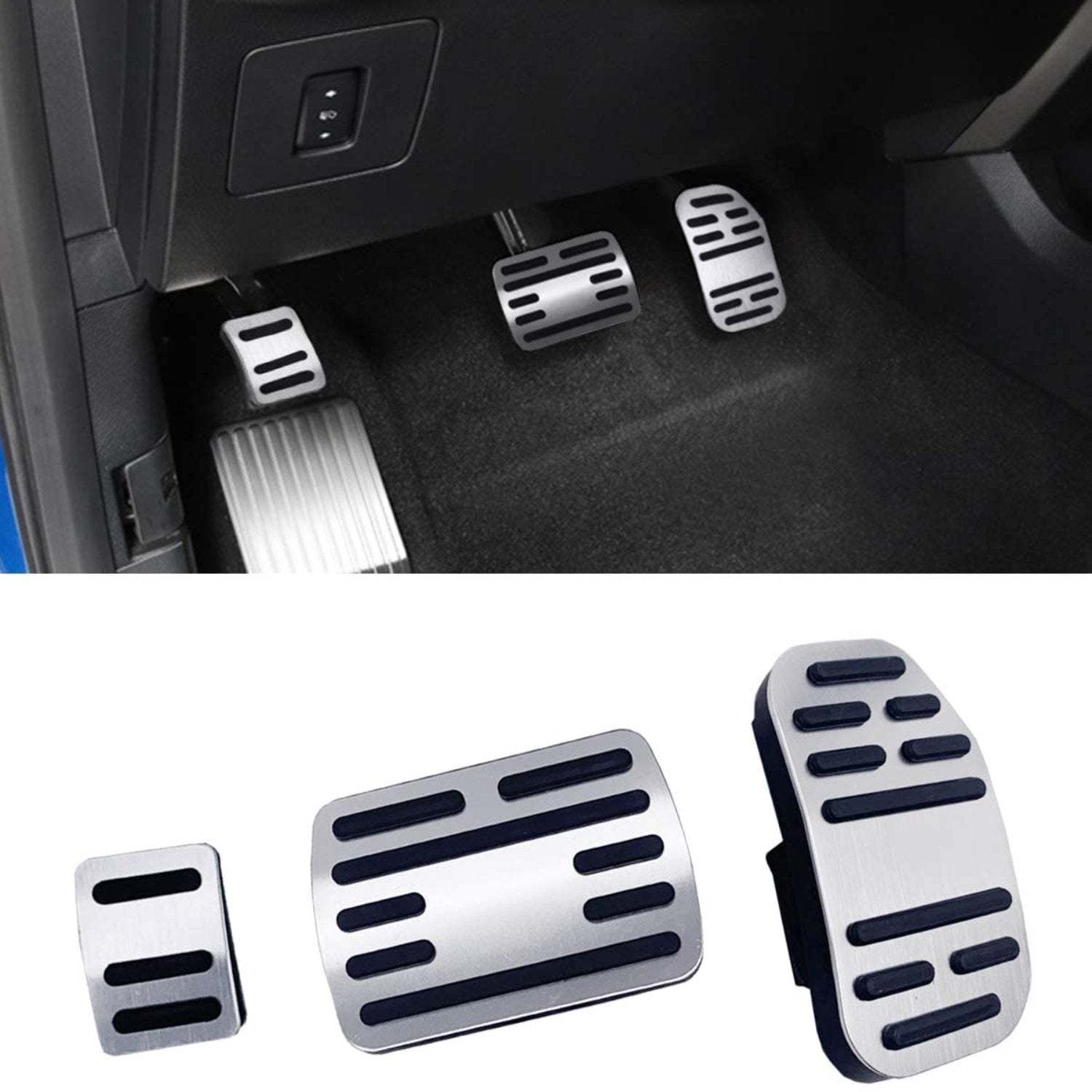 For Ford Gas Pedal and Brake Pedal Covers - F150 2015-2018 3pcs | YDSSTORE