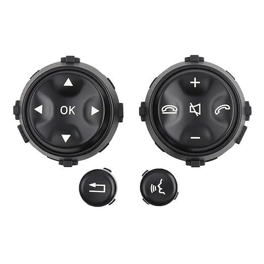 Steering Wheel Button - Switch Control Buttons for Mercedes Benz S CL Class W221 W216 S300 S320 S400 S450.Waterproof Rust Proof Steering Wheel Radio Control Switch Buttons (Yellow)