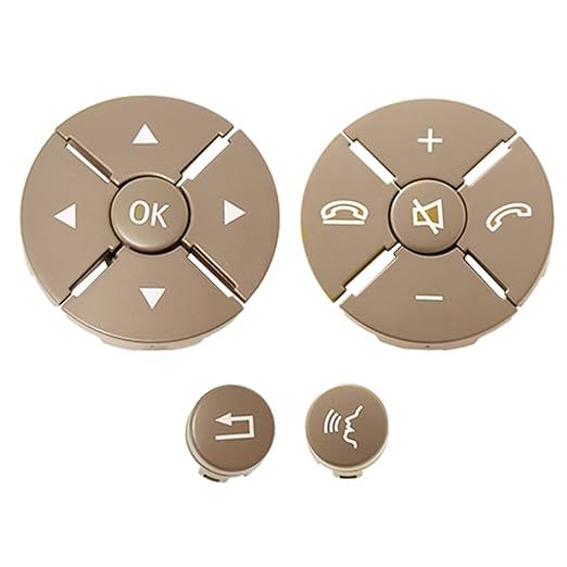 Steering Wheel Button - Switch Control Buttons for Mercedes Benz S CL Class W221 W216 S300 S320 S400 S450.Waterproof Rust Proof Steering Wheel Radio Control Switch Buttons (Yellow)