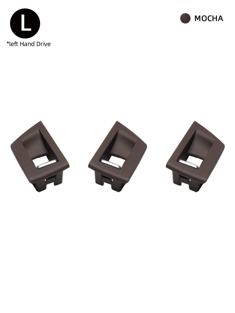 Suitable for BMW 5 Series left and right peptide F10 F11 lift window button panel switch cover trim black carbon fiber 520 525d-autoydsstore