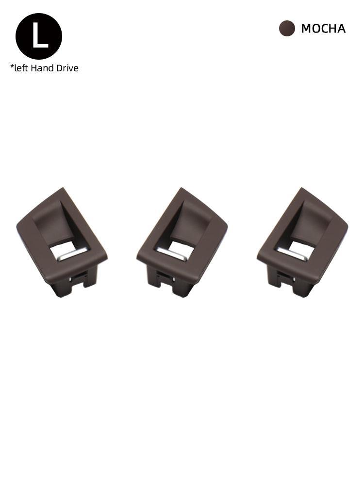 Suitable for BMW 5 Series left and right peptide F10 F11 lift window button panel switch cover trim black carbon fiber 520 525d-autoydsstore