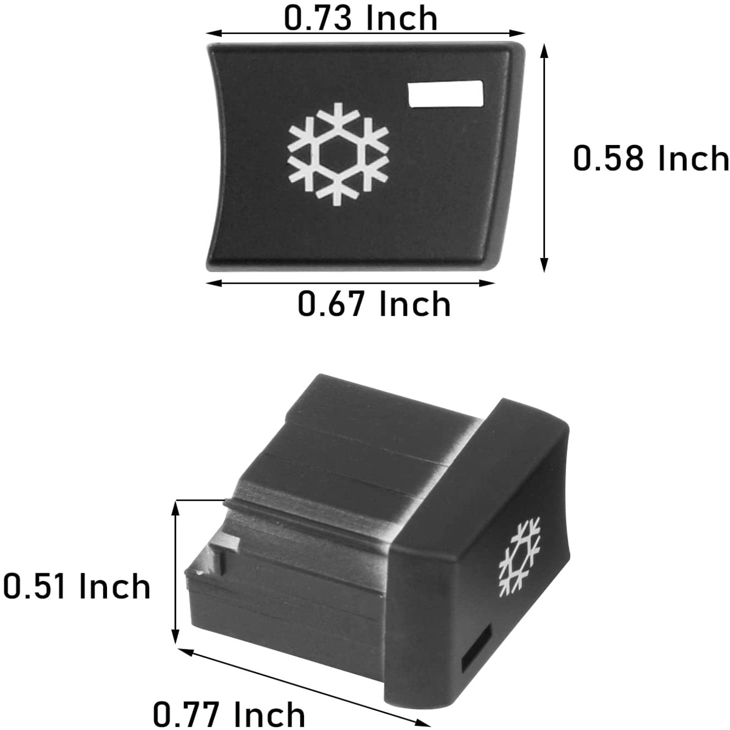 Modified For BMW 1'/3'/X1/X3/X4 Snowflake Button Covers | YDSSTORE
