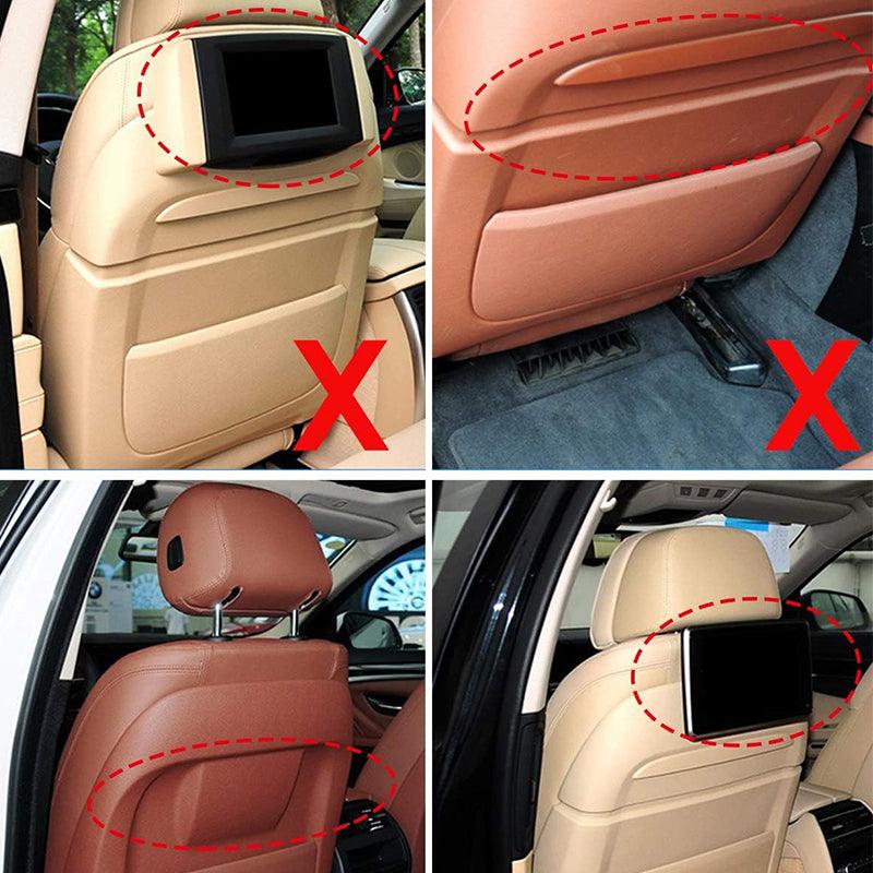 Compatible with BMW Seat Back Pocket Cover. Genuine Leather Back Seat Pocket Cover Backrest Seat Panel Cover Replacement Compatible with BMW 5 Series F10 F11 F07. 7 Series F01 F02-autoydsstore