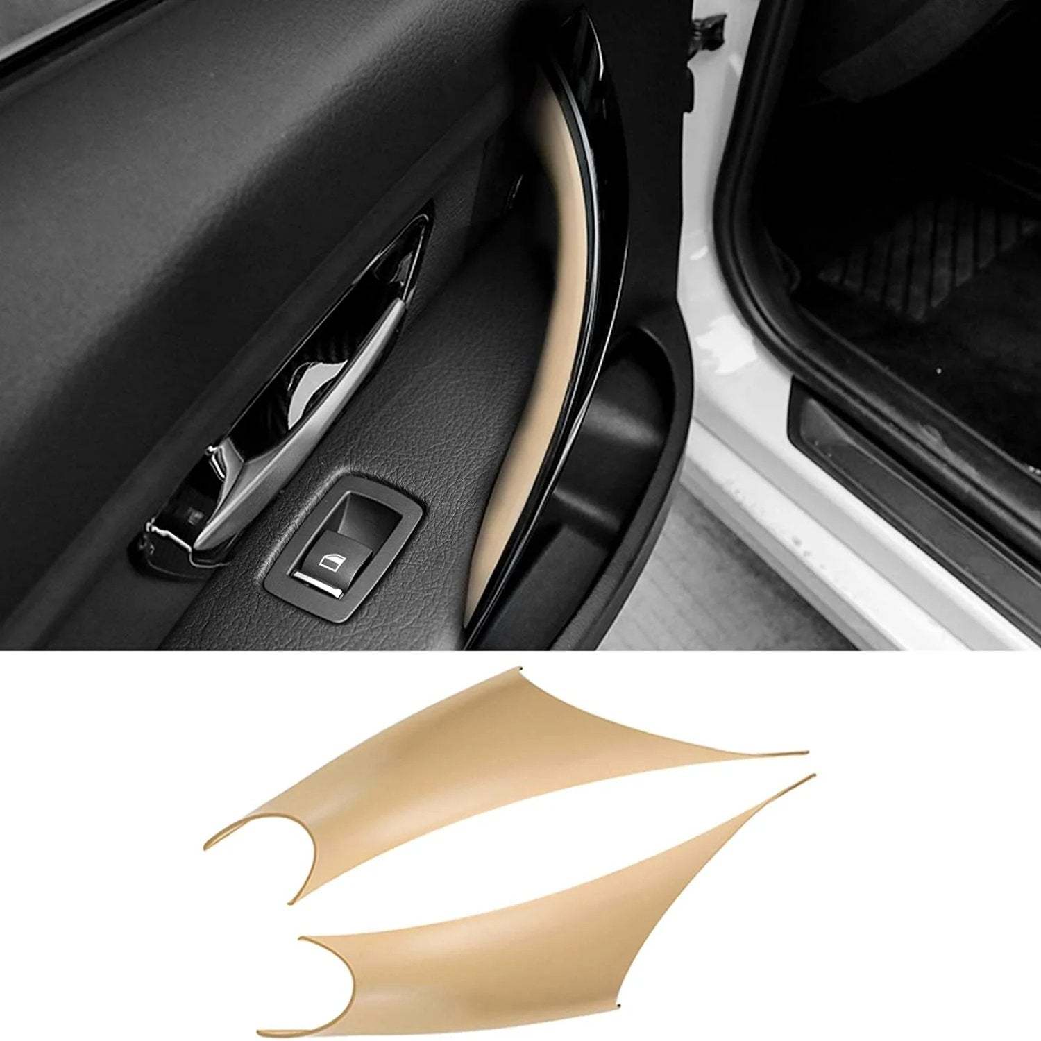 For BMW 3 Series Car Door Handle-F30/F31/F80 | Beige 2pcs Modified | YDSSTORE