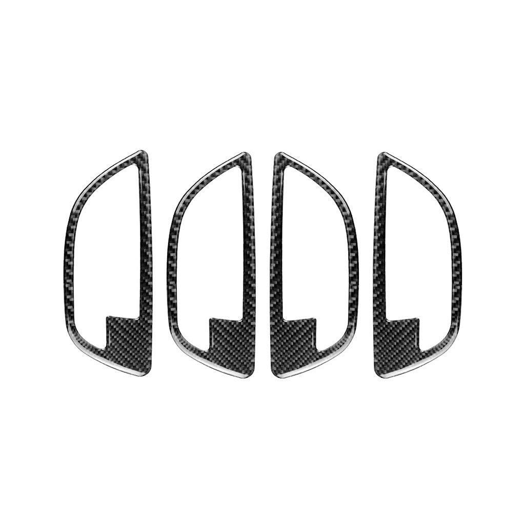 YDSSTORE Compatible Carbon Fiber Door Handle Bowl Cover Trim for BMW 5 Series F10 F11 F18 (520i. 528i. 530i. 535d. 535i. 550i) 2011-2017 (Carbon Fiber. 4PCS)-autoydsstore