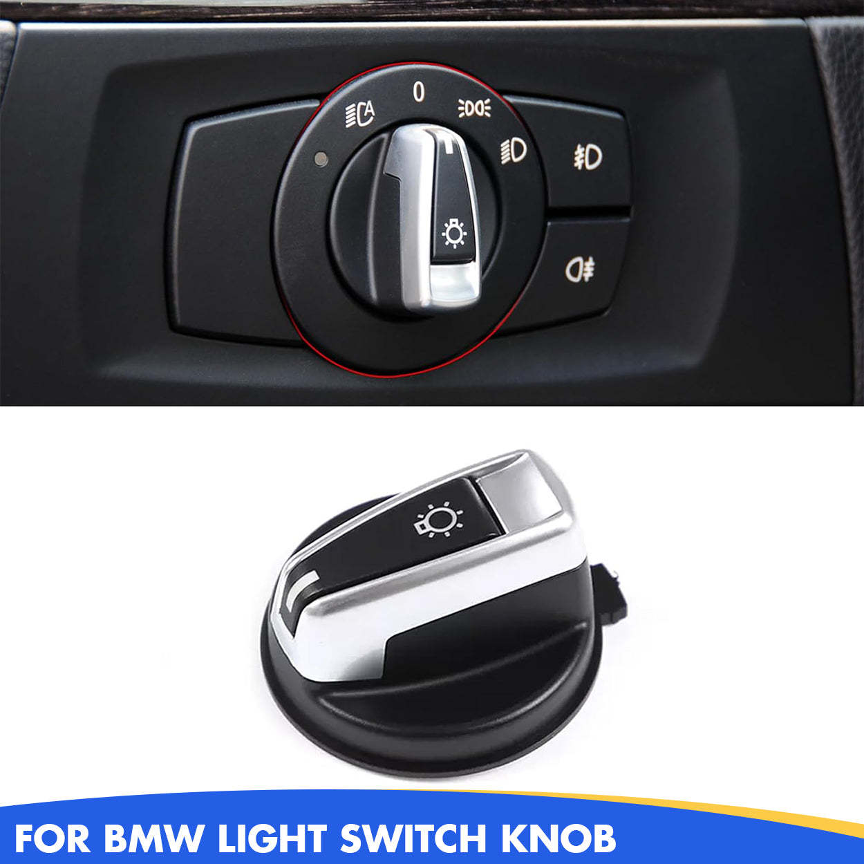 YDSSTORE  For BMW E81 E82 E87 E88 E90 E91 E84 Headlight Switch Knob Button Replacement