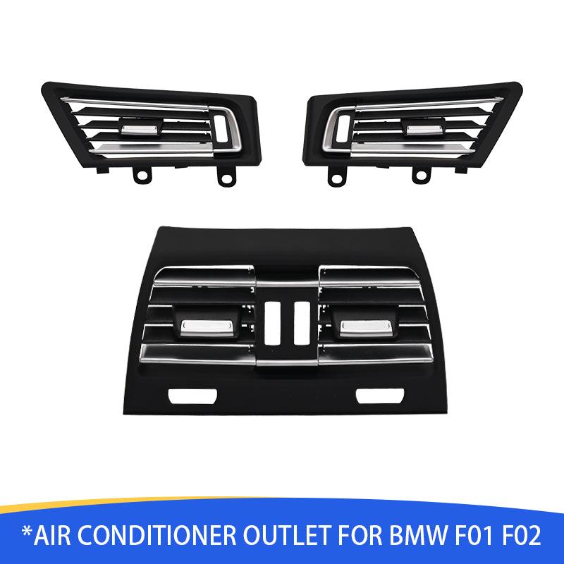 LHD Front Row Wind Left Center Right Air Conditioning Vent Grill Outlet Panel With Chrome Plate For BMW 7 Series F02 730 735 745-autoydsstore