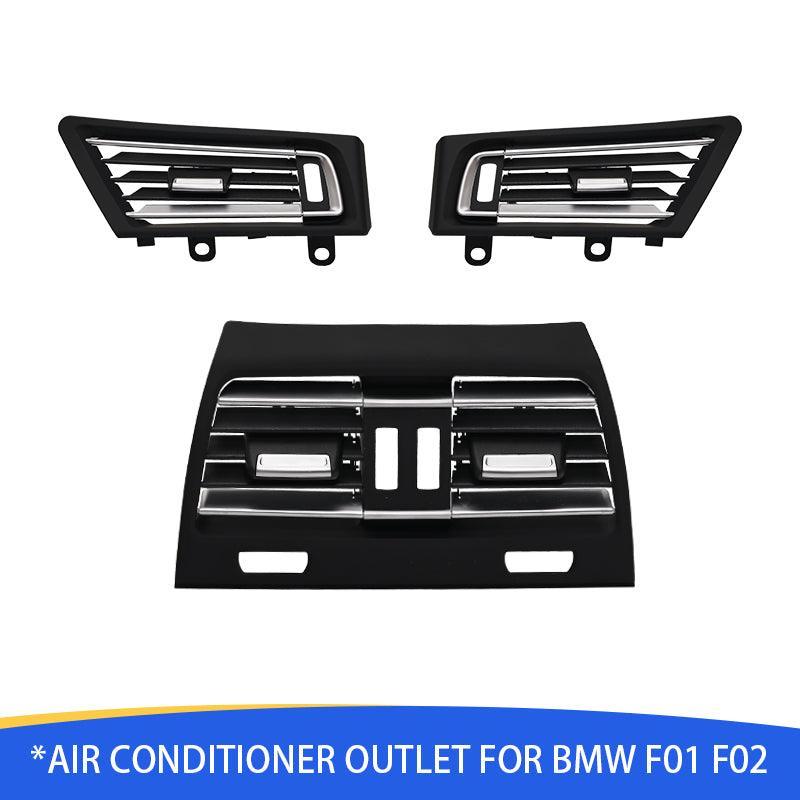 LHD Front Row Wind Left Center Right Air Conditioning Vent Grill Outlet Panel With Chrome Plate For BMW 7 Series F02 730 735 745-autoydsstore