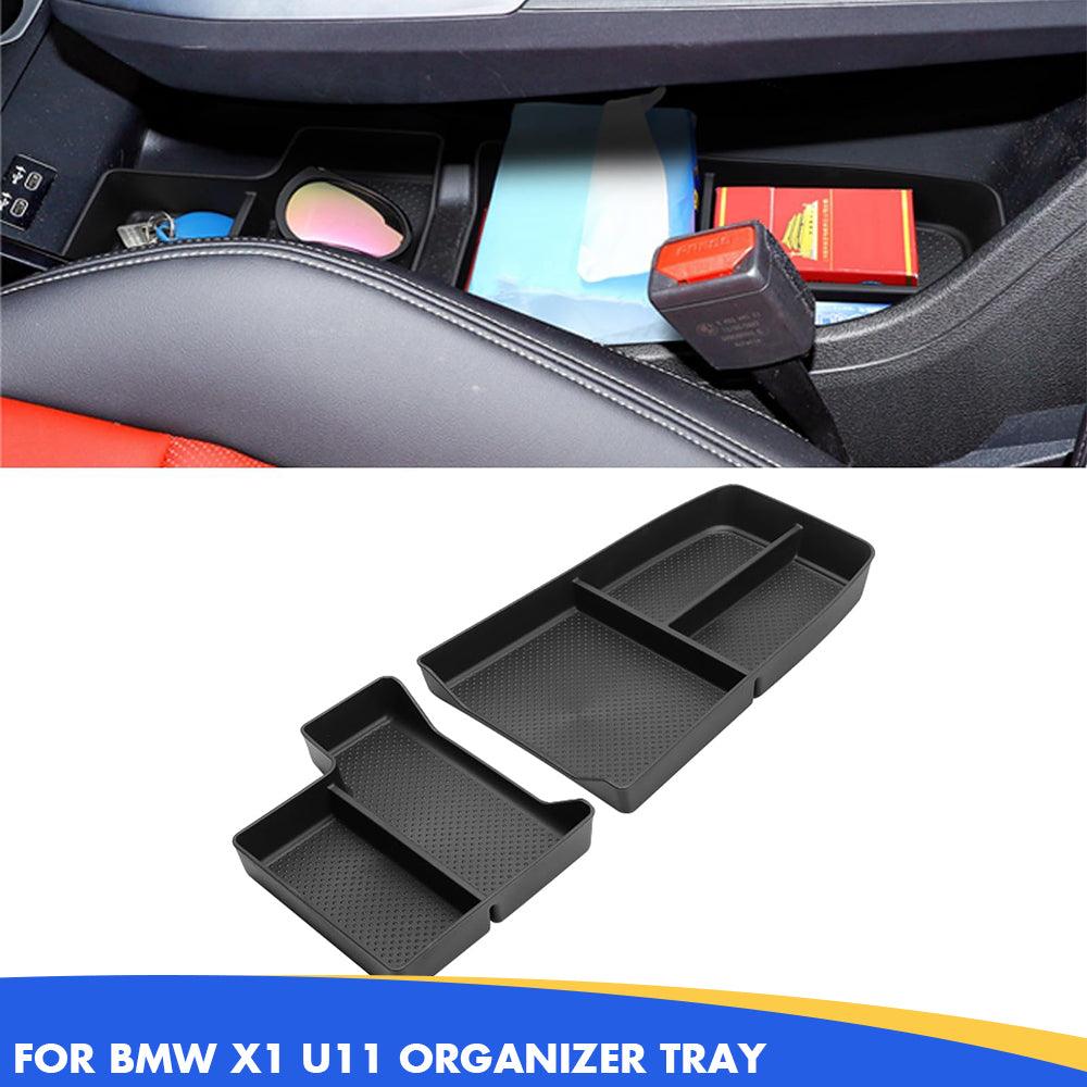 Compatible with BMW X1 U11 2023-2025 Center Console Organizer Tray. 2PCS Lower Console Storage Box. TPE Under Console Organizer for BMW X1 Accessories-autoydsstore