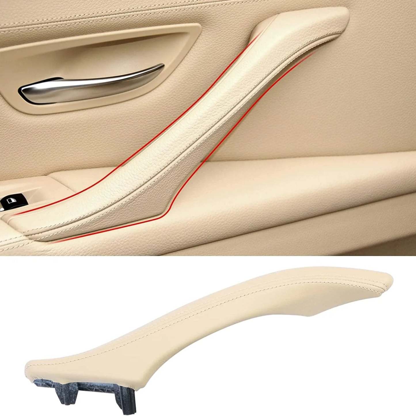 Modified For BMW 5 Series Car Door Handle Outer Cover-F10/F11 | Beige-Left | YDSSTORE