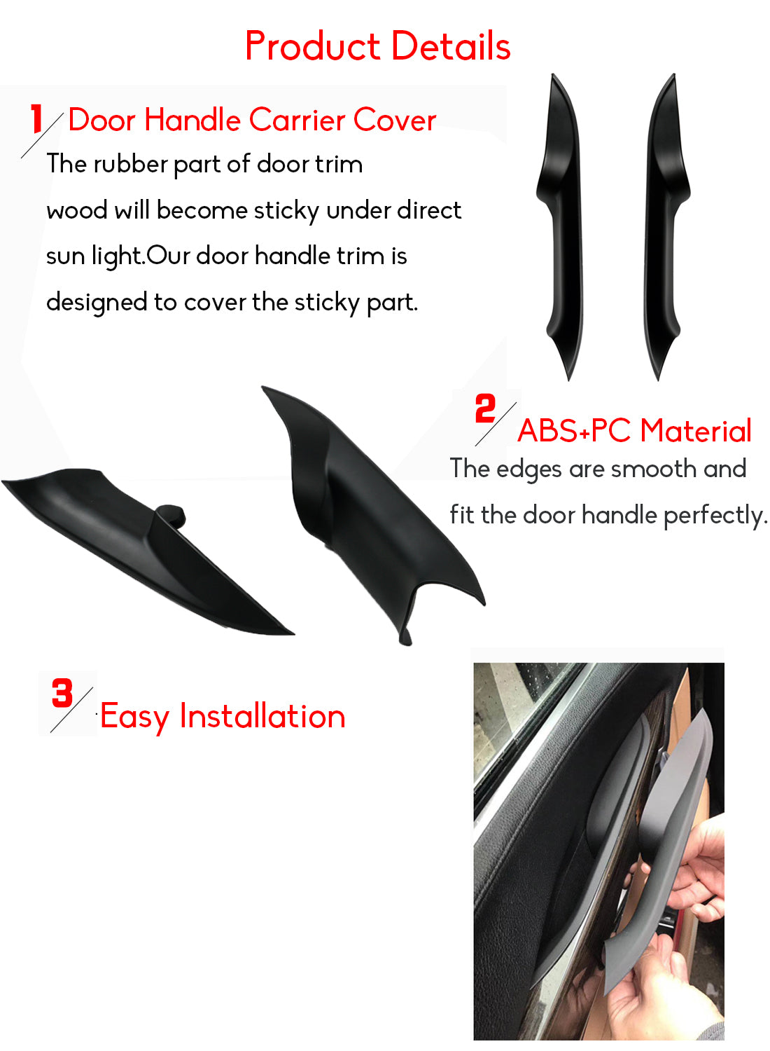 Upgraded For BMW 7 Series Car Door Handle 2PCS | YDSSTORE