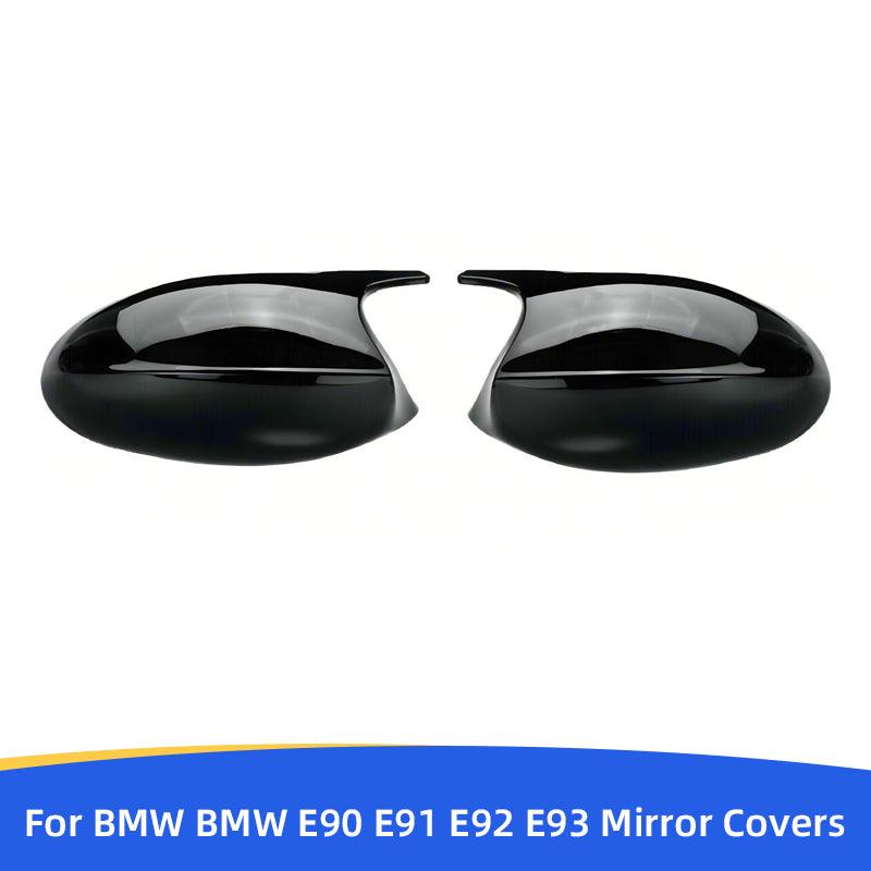 Carbon Fiber Pattern Side Mirror Cover Caps Compatible with BMW E90 E91 E92 E93 PRE-LCI M3 Style