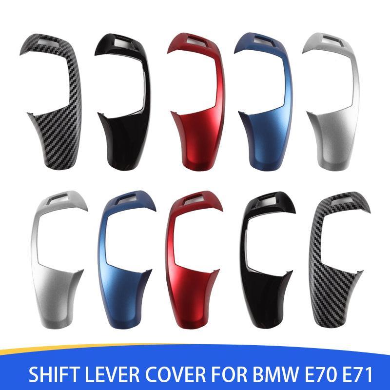 [Replacement] Car Gear Lever Shift Knob Cover Black for BMW X5 X6 E70 E71 2008-2013 Gear Lever Shift Knob Cover Trim-autoydsstore