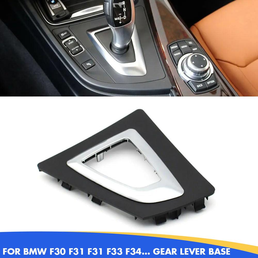 YDSSTORE Compatible with BMW 3 4 Series Black Gear Shift Frame Cover. Control Gear Box Shift Knob Panel Trim Replacement for BMW F30 F31 F34 F35 F32 F33 F36 51169234131-autoydsstore