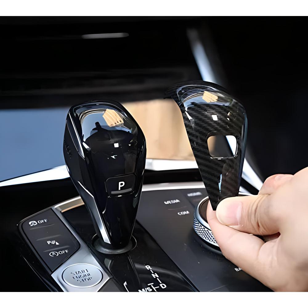 YDSSTORE Car Carbon Fiber Gear Shift Knob Head Cover Trim for BMW G20 3 Series 330i M340i G29 Z4 2019 2020 2021 2022 2023 2024 / G22 4 Series Coupe M440i 2021 Interior Accessories-autoydsstore