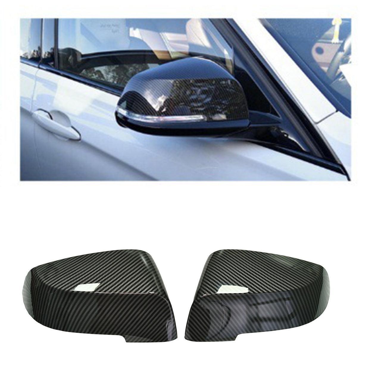 Car Side Mirror Caps for 2013-2018 BMW 5 Series F10 F11 F18. 6 Series F06 F12 F13. 7 Series F02 Facelift Models - Carbon Fiber Replacement Accessories - 1 Pair-autoydsstore