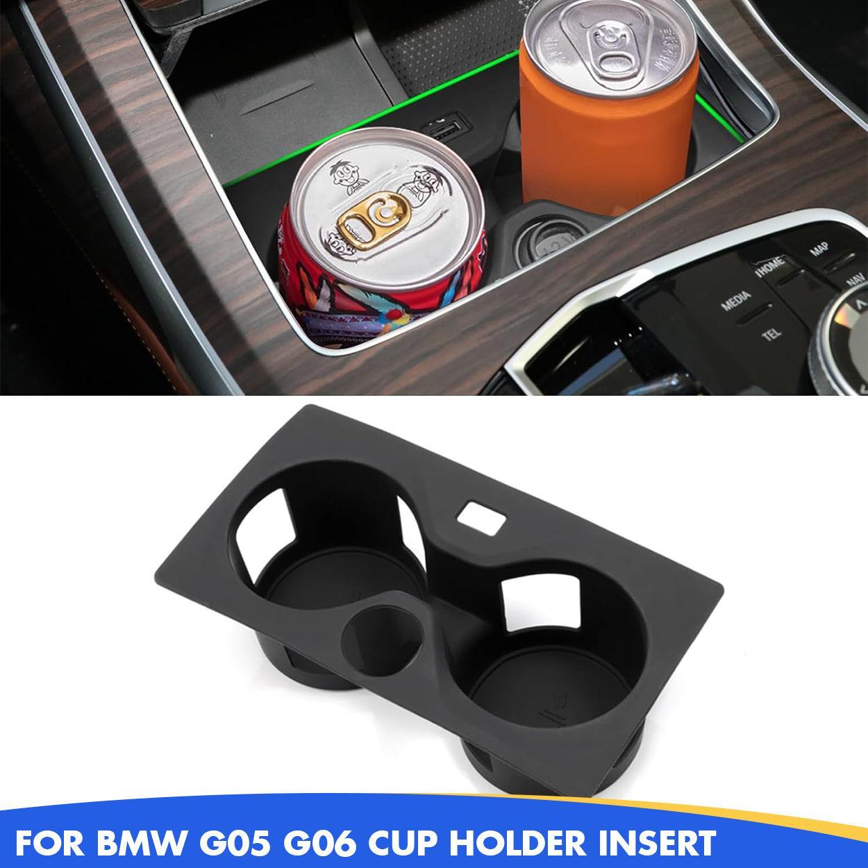 Compatible with BMW Cup Holder Insert for X5 G05. X6 G06. X7 G07 | Silicone Anti-Slip Console Mat (2019-2024)-autoydsstore