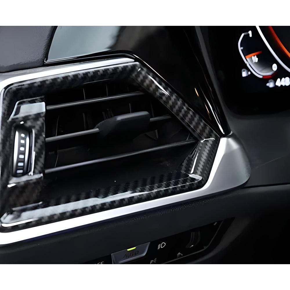 YDSSTORE Car Carbon Fiber Front Side Air Conditioning Outlet Vent Frame Grille Cover Trim for BMW G20 3 Series 330i M340i 2019 2020 2021 2022 2023 2024 / G22 4 Series Coupe M440i Interior Accessories-autoydsstore