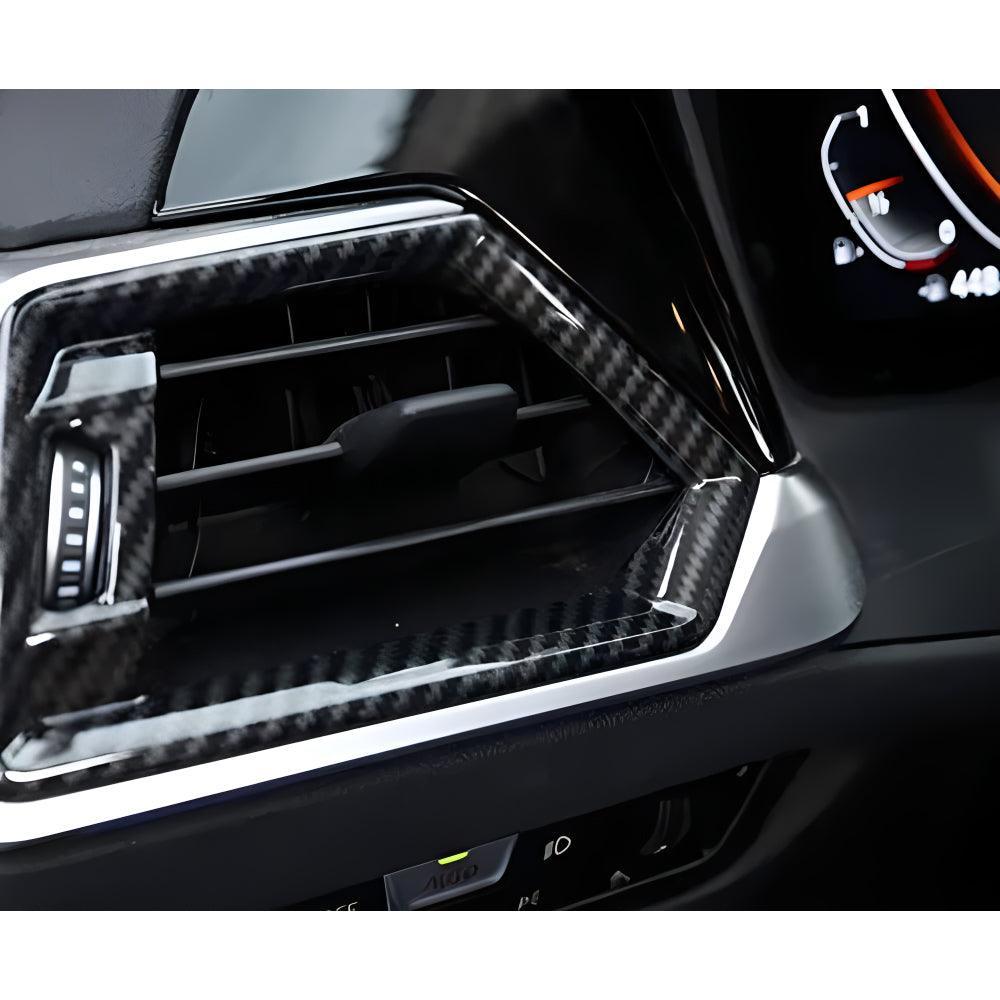 YDSSTORE Car Carbon Fiber Front Side Air Conditioning Outlet Vent Frame Grille Cover Trim for BMW G20 3 Series 330i M340i 2019 2020 2021 2022 2023 2024 / G22 4 Series Coupe M440i Interior Accessories-autoydsstore