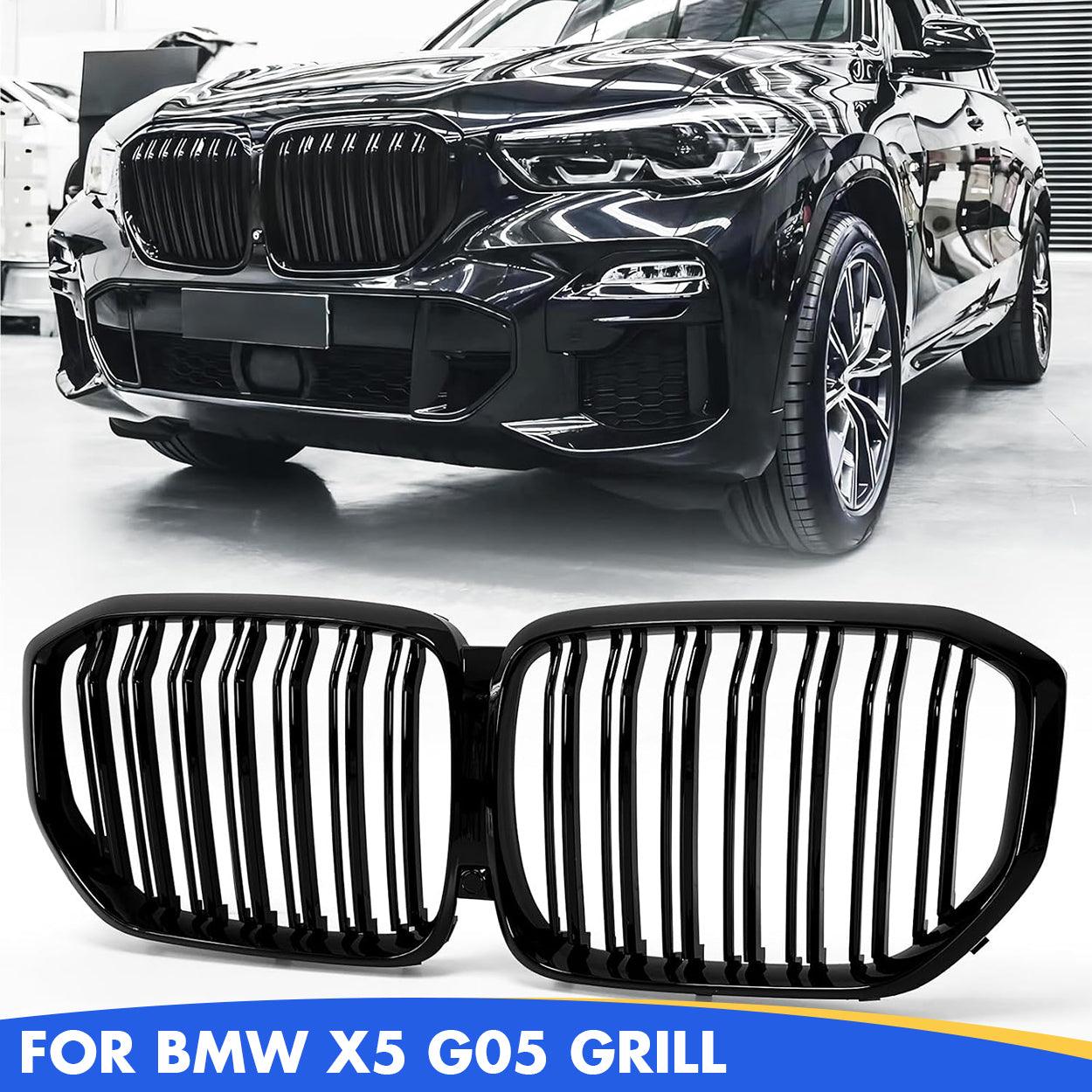 X5 G05 Gloss Black Kidney Grille Fit for 2019-2023 BMW X5 G05