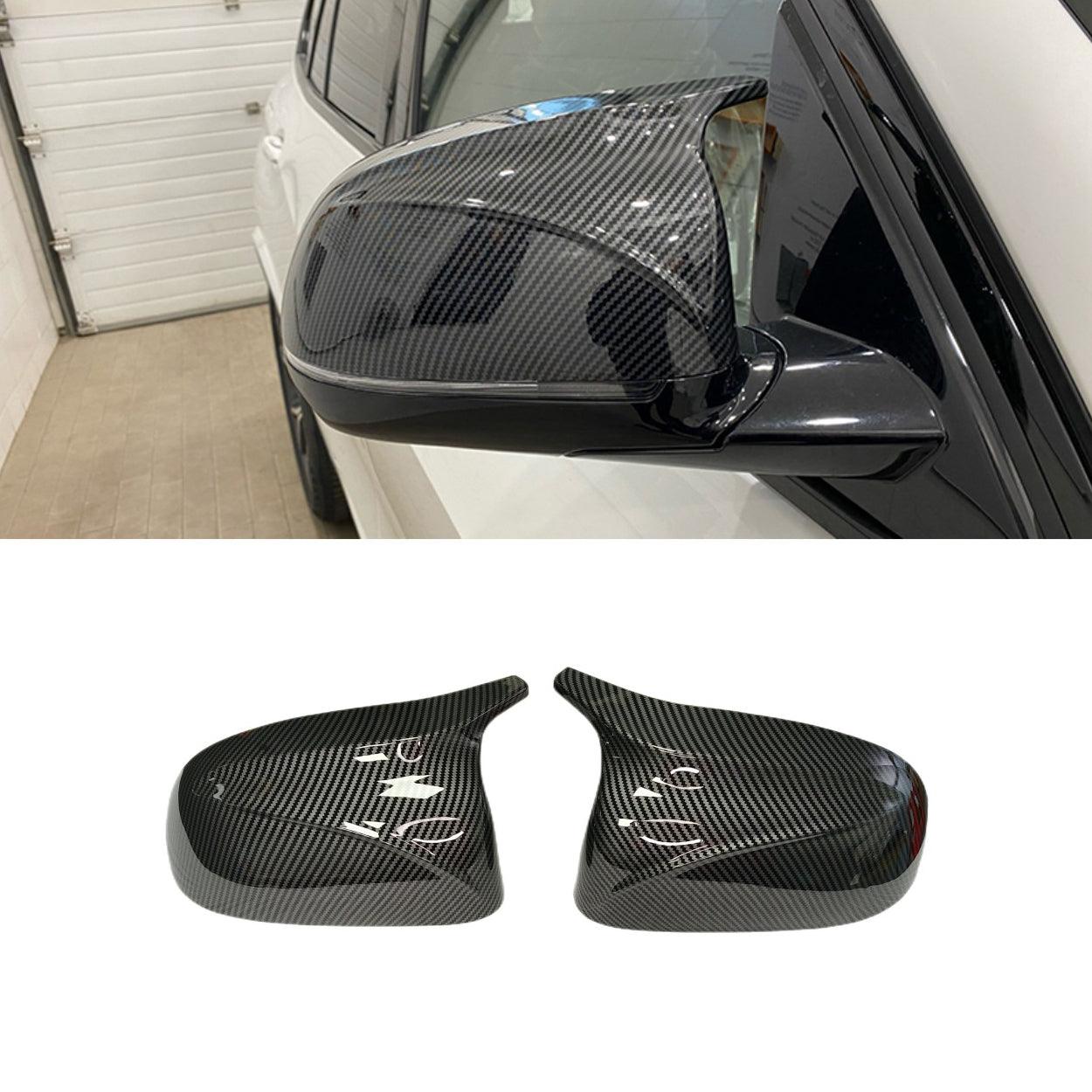 2PCS Black Rear View Mirror Covers for BMW X3 G01 X4 G02 X5 G05 X6 G06 X7 G07 2018-2020 Left and Right Side Mirror Caps-autoydsstore