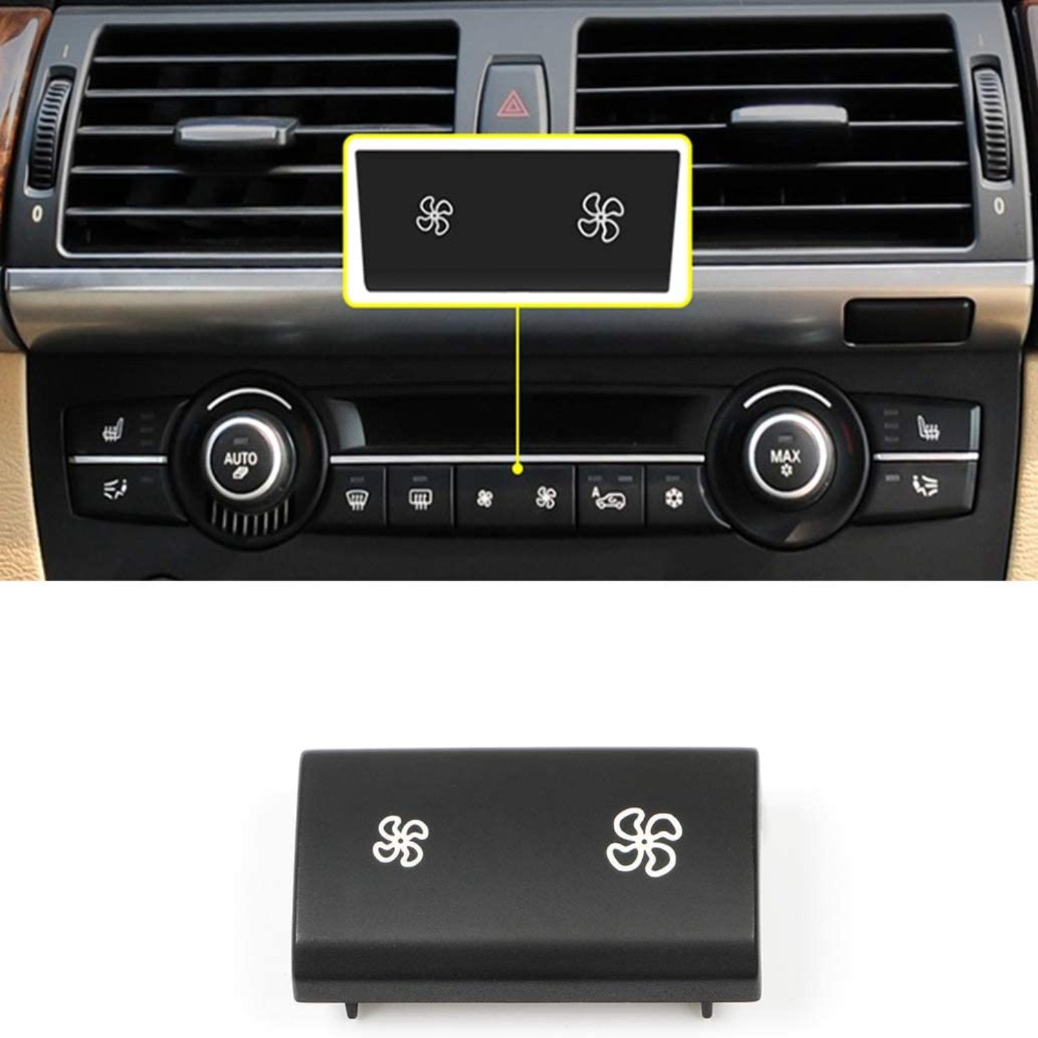 For BMW X5 X6 A/C Climate Control Button Covers Replacement | YDSSTORE