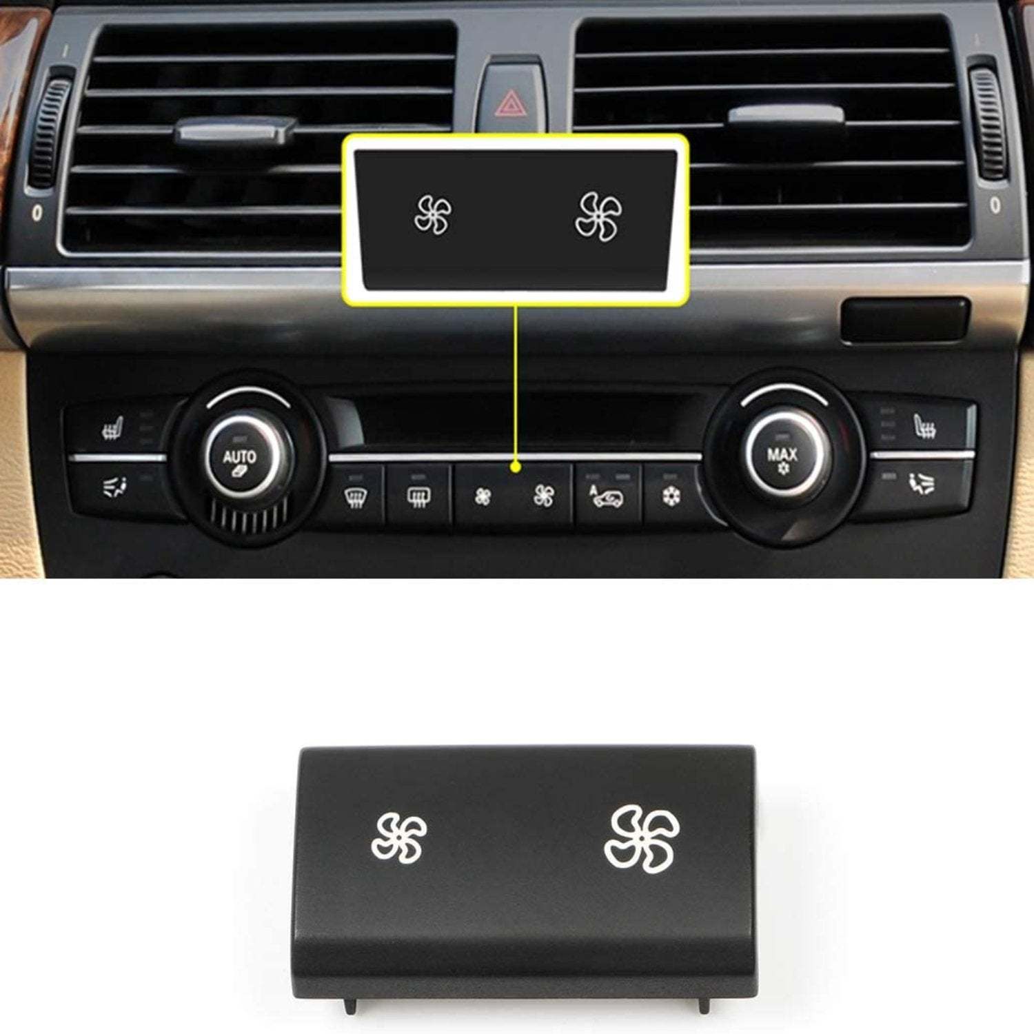 For BMW X5 X6 A/C Climate Control Button Covers Replacement | YDSSTORE