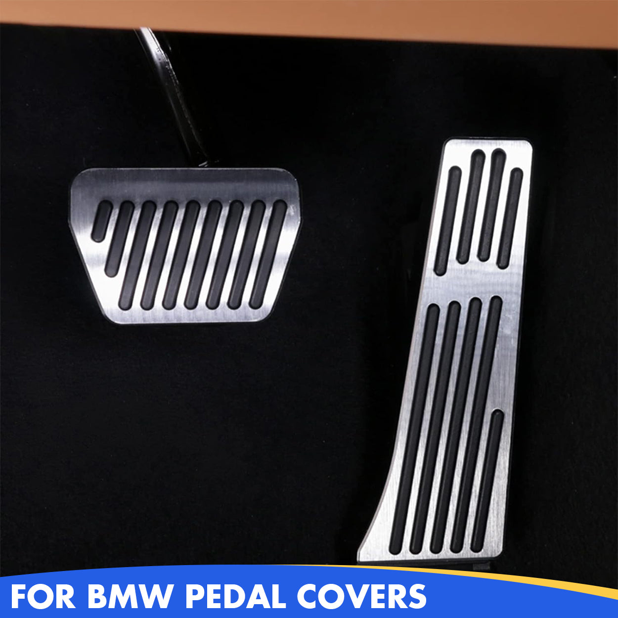 YDSSTORE  Compatible with BMW Pedal Covers. No Drill Break Pedal Cover Anti-Slip Gas (1' F20/2' F22/3' F30 G20/4' F32/5' G30/6' F12 G32/7' G11 G12/X3 G01/X4 G02/X5 F15 G05/X6 F16 G06/X7 G07)-autoydsstore
