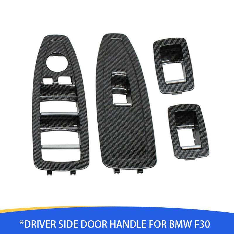 Compatible with BMW 1/3/4 Series. carbon fiber finish Window Lift Switch Cover. Interior Door Window Control Button Panel Trim Replacement for F20 F30 F31 F34 F35 F36 (Carbon 4PCS)-autoydsstore